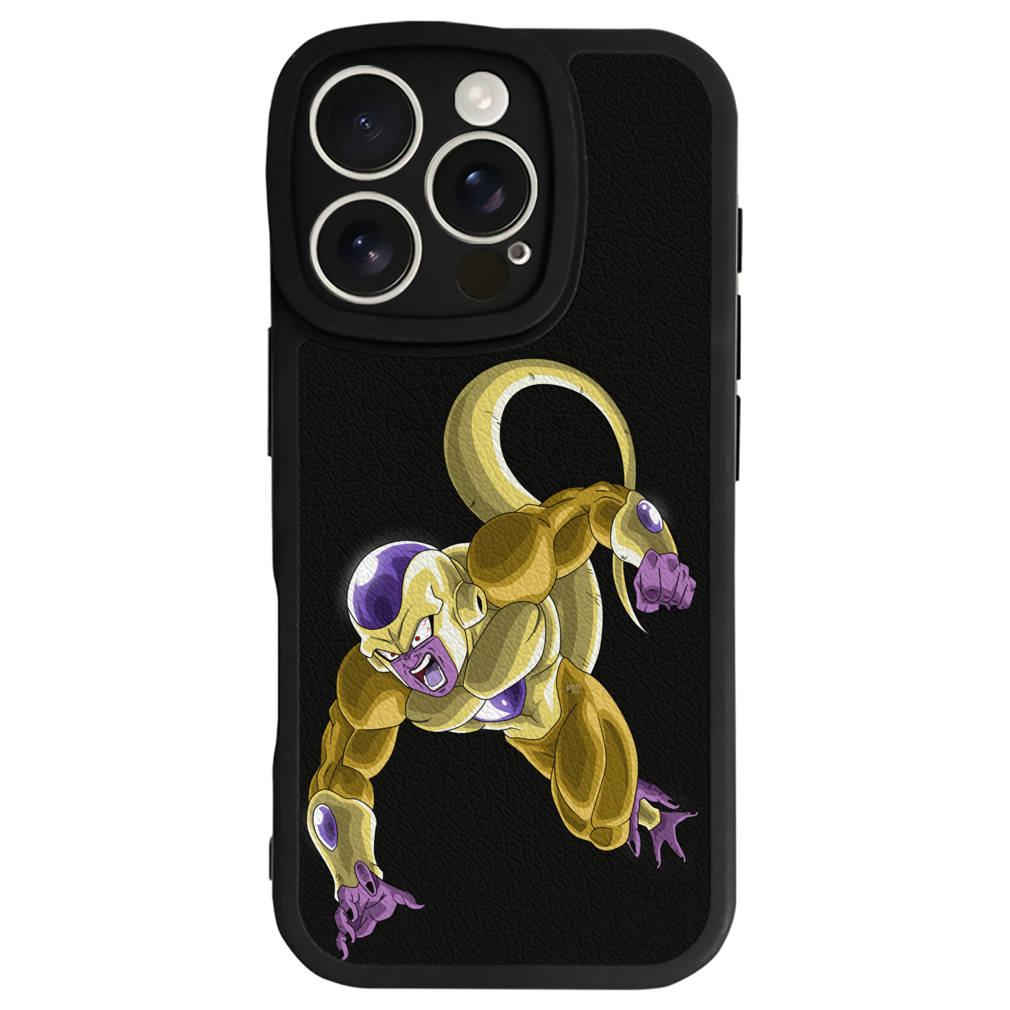 （画像用） ドラゴンボール フリーザ DRAGON BALL Frieza 【iPhone 16シリーズ対応】シリコンスマホケース（レザー調） 材質：シリコン
